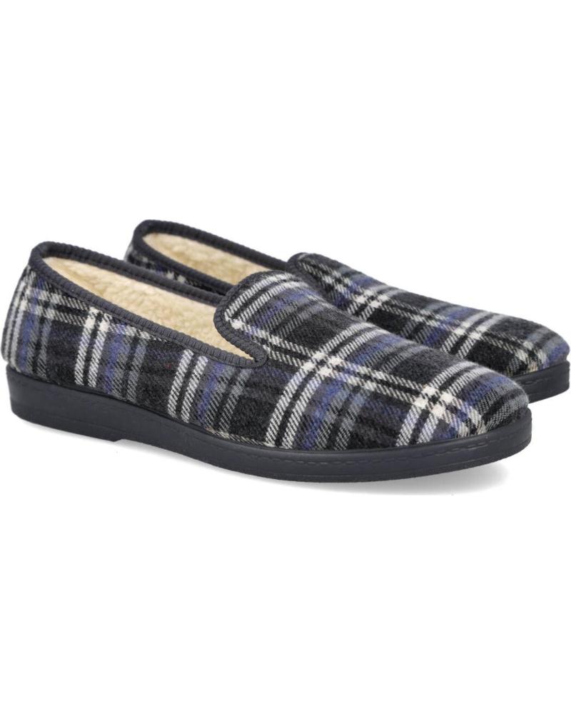 Pantofole De Hombre L R SHOES NATALIA 52 ZAPATILLAS CERRADAS DE CUADROS PARA HOMBRE GRIS