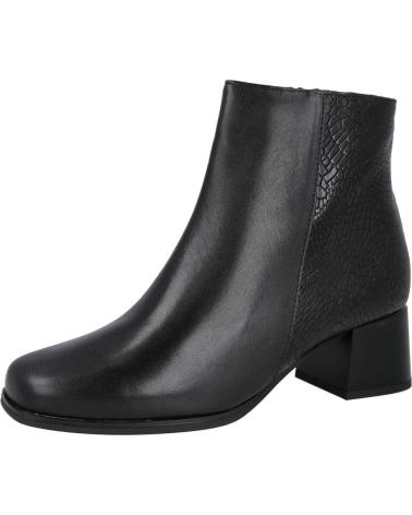 Botines PITILLOS  de Mujer 10124 BOTINES DE TACON BAJO PARA MUJER  NEGRO