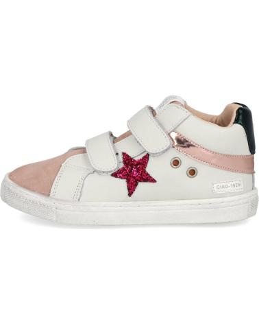 Deportivas L&R SHOES  de Niña LR SHOES C6425-32 ZAPATILLAS CASUAL ALTAS DE NINA  ROSA-BLANCO