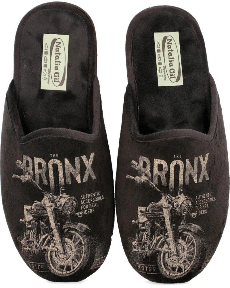 Hausschuhe L&R SHOES  für Herren NATALIA 6068 ZAPATILLAS DE CASA PARA HOMBRE  MARRON