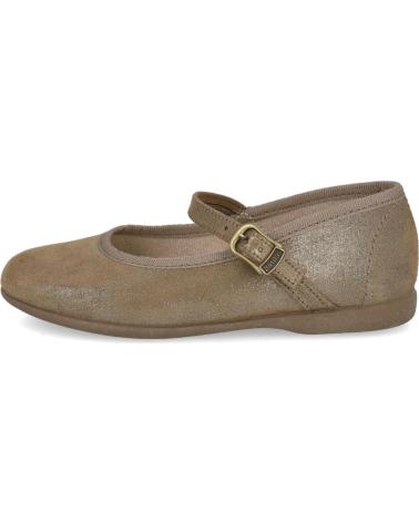 Zapatos BATILAS  de Niña 107-282 MERCEDITAS CON BRILLO DE NINA  BRONCE