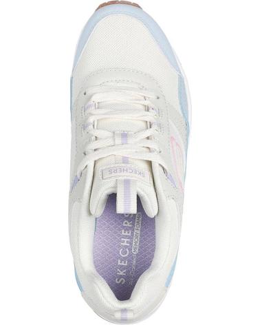 Deportivas SKECHERS  de Mujer y Niña 310567 SKECH-AIR COURT - RETRO AVENUE  BLANCO-CELESTE