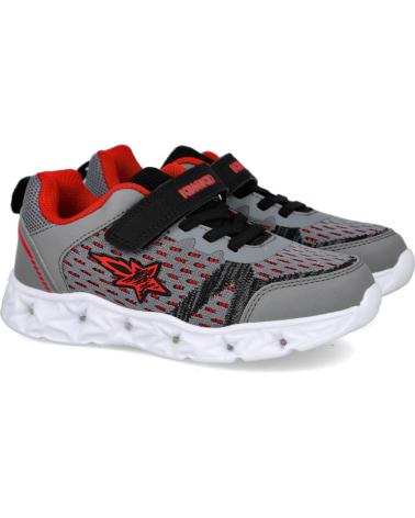 Deportivas L&R SHOES  de Niño LR SHOES FH202-L ZAPATILLAS DEPORTIVAS DE LUCES PARA NINO  GRIS