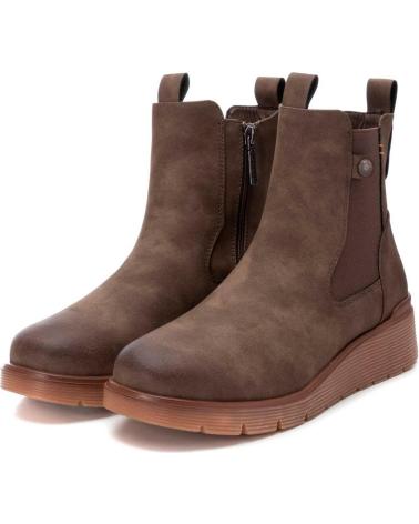 Botas REFRESH  de Mujer 172291 BOTINES DE MUJER CON ELASTICO LATERAL Y CREMALLERA  TAUPE