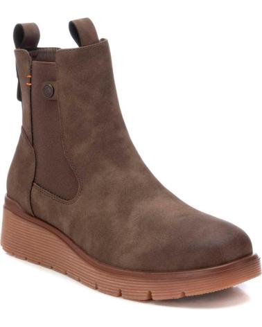 Botas REFRESH  de Mujer 172291 BOTINES DE MUJER CON ELASTICO LATERAL Y CREMALLERA  TAUPE