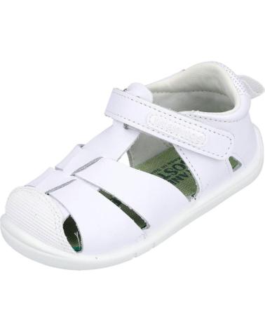 Sandalias TITANITOS  de Niño B500-ERIC SANDALIAS DE PIEL PARA NINO  BLANCO