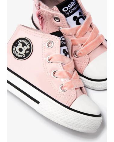 Deportivas CONGUITOS  de Niña OSSH141058 ZAPATILLAS ALTAS DE BEBE CHAROL  ROSA