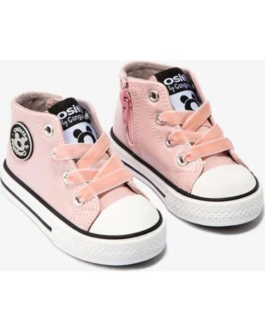 Deportivas CONGUITOS  de Niña OSSH141058 ZAPATILLAS ALTAS DE BEBE CHAROL  ROSA