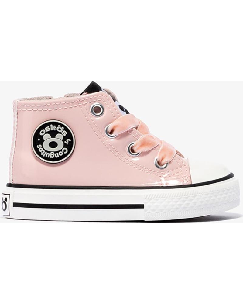 Deportivas CONGUITOS  de Niña OSSH141058 ZAPATILLAS ALTAS DE BEBE CHAROL  ROSA