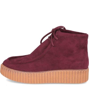 Bottines L&R SHOES  pour Femme LR SHOES YZ24-049 BOTINES WALLABY DE MUJER  BURDEOS