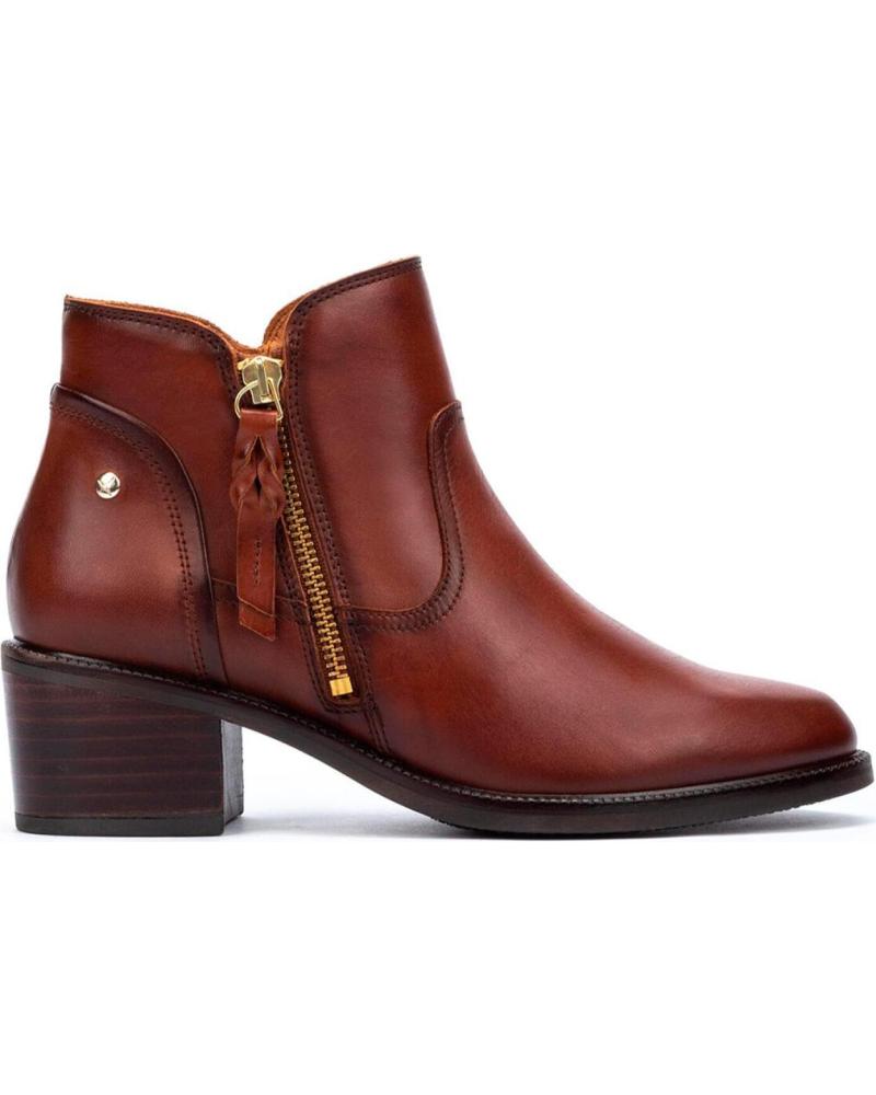 Botins PIKOLINOS  de Mulher BACAROT BOTINES CON TACON ANCHO PARA MUJER  COGNAC