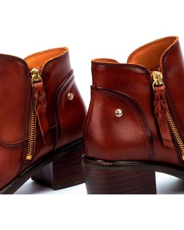 Botins PIKOLINOS  de Mulher BACAROT BOTINES CON TACON ANCHO PARA MUJER  COGNAC