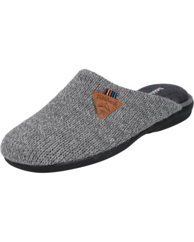 Calzado de casa DEVALVERDE  de Hombre 3530 ZAPATILLAS DE CASA PARA HOMBRE  GRIS