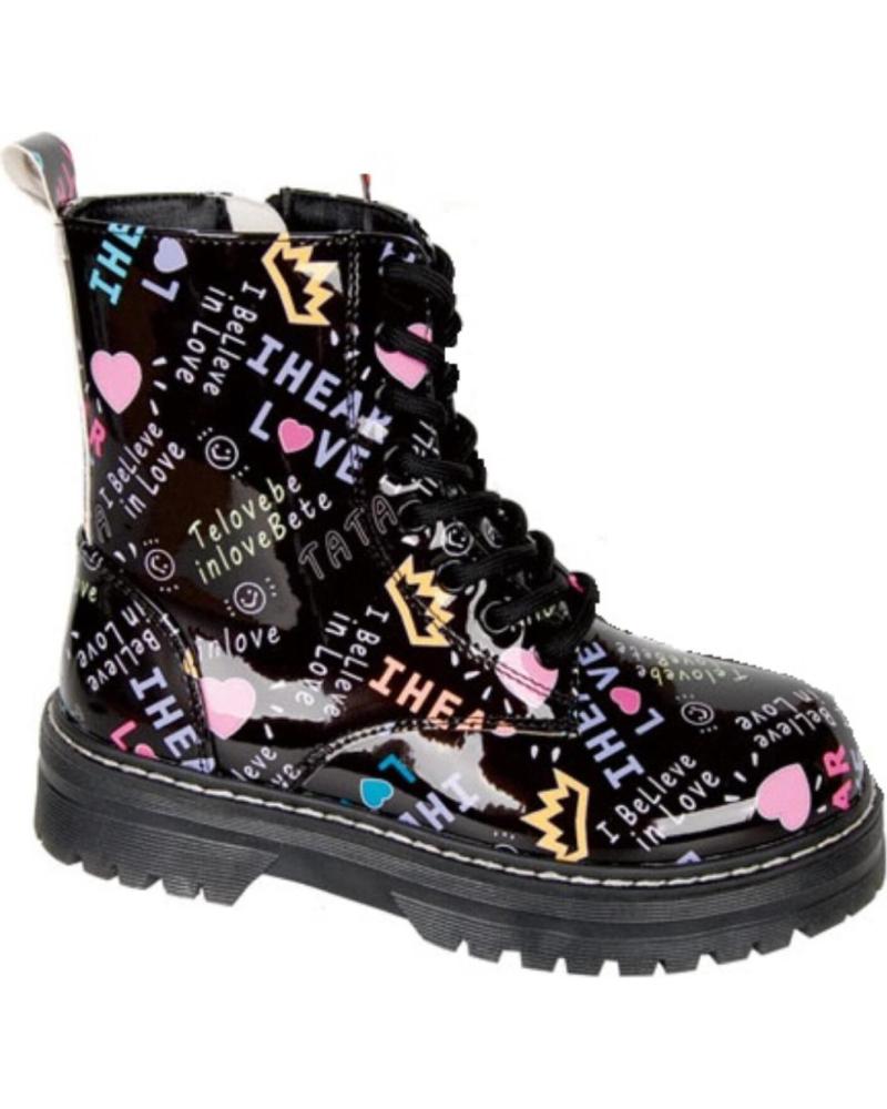 Botas de Niña BUBBLE BOBBLE BOTIN CORDON BUBBLE PARA NINA C1157 COLOR NEGRO