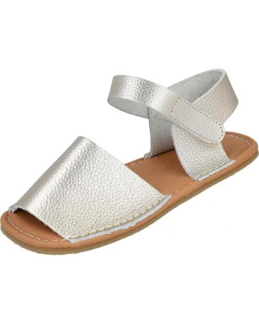 Sandales ZAPY  pour Fille AG91147 SANDALIAS MENORQUINAS RESPETUOSAS INFANTILES  PLATINO