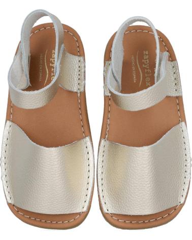 Sandales ZAPY  pour Fille AG91147 SANDALIAS MENORQUINAS RESPETUOSAS INFANTILES  PLATINO