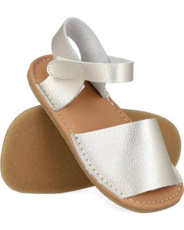 Sandales ZAPY  pour Fille AG91147 SANDALIAS MENORQUINAS RESPETUOSAS INFANTILES  PLATINO