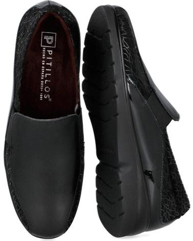 Zapatos PITILLOS  de Mujer 10000 ZAPATOS MOCASINES PLANOS DE MUJER  NEGRO