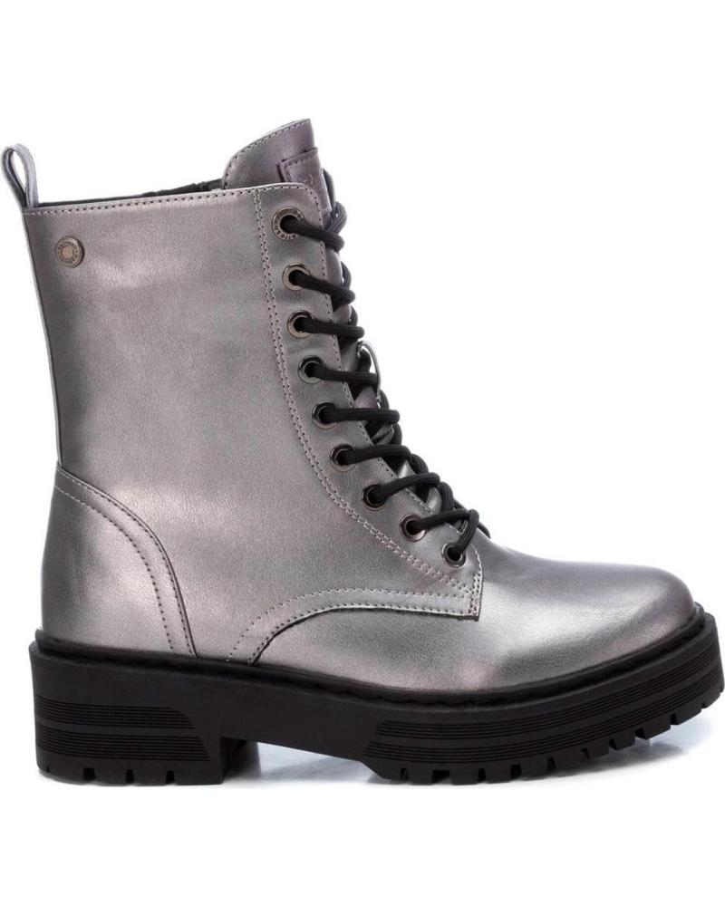Botas de Mujer REFRESH 172081 BOTAS MILITARES METALIZADAS DE MUJER PLOMO