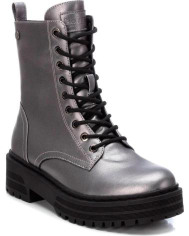 Botas de Mujer REFRESH 172081 BOTAS MILITARES METALIZADAS DE MUJER PLOMO