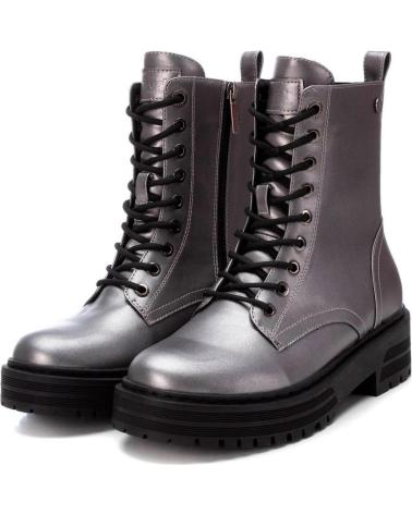 Botas de Mujer REFRESH 172081 BOTAS MILITARES METALIZADAS DE MUJER PLOMO