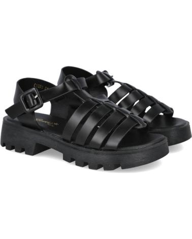Sandales BUBBLE BOBBLE  pour Fille BUBBLE KIDS C1091 CANGREJERAS PISO TRACK PARA NINA  NEGRO