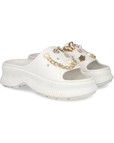 Infradito L&R SHOES  per Donna LR SHOES XF80-62A CHANCLAS CON PINS INTERCAMBIABLES DE MUJER  BLANCO