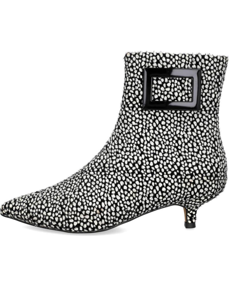 Botins AZAREY  de Mulher 459H932 BOTINES ESTAMPADOS ANIMAL PRINT CON TACON CHUPETE  NEGRO