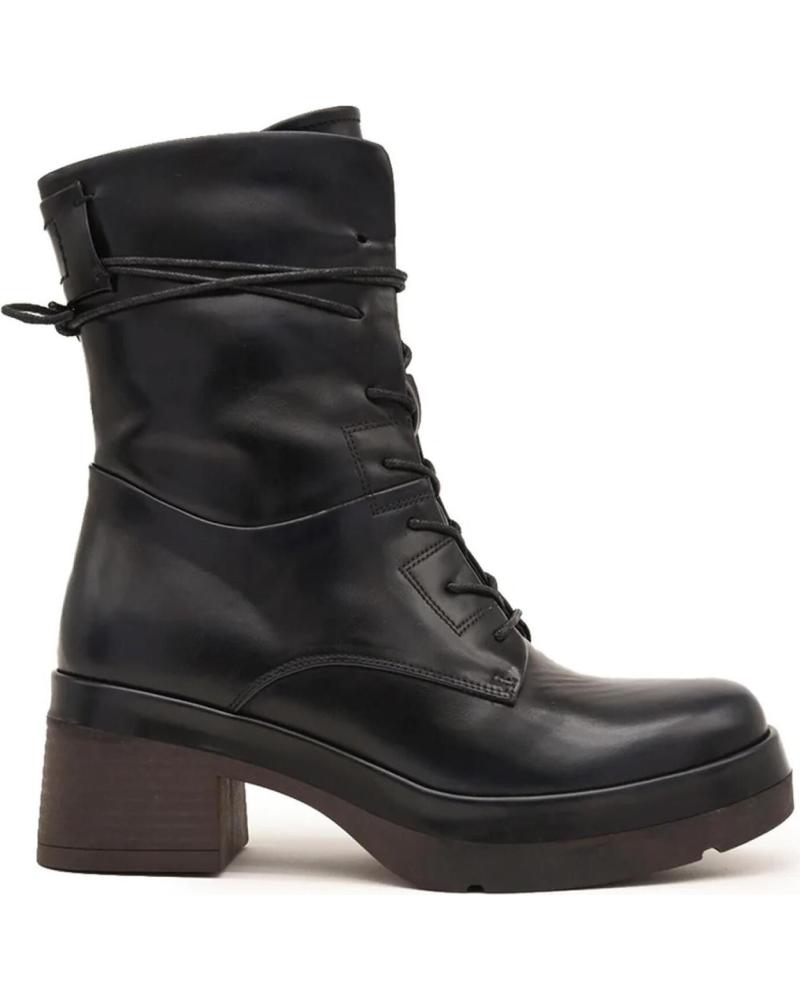 Botas AZAREY  de Mujer 494H588 BOTINES MOTEROS S CON CORDONES  NEGRO