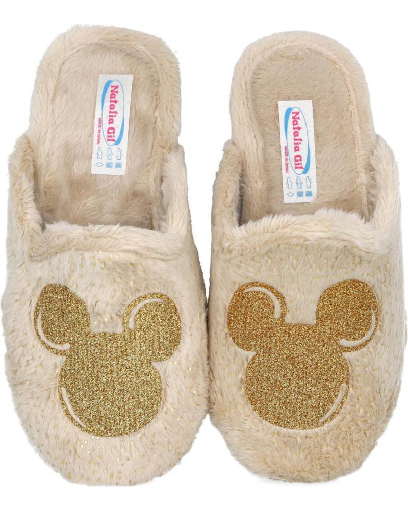 Pantoufles L&R SHOES  pour Fille NATALIA 7023 ZAPATILLAS DE CASA PARA NINA  BEIGE