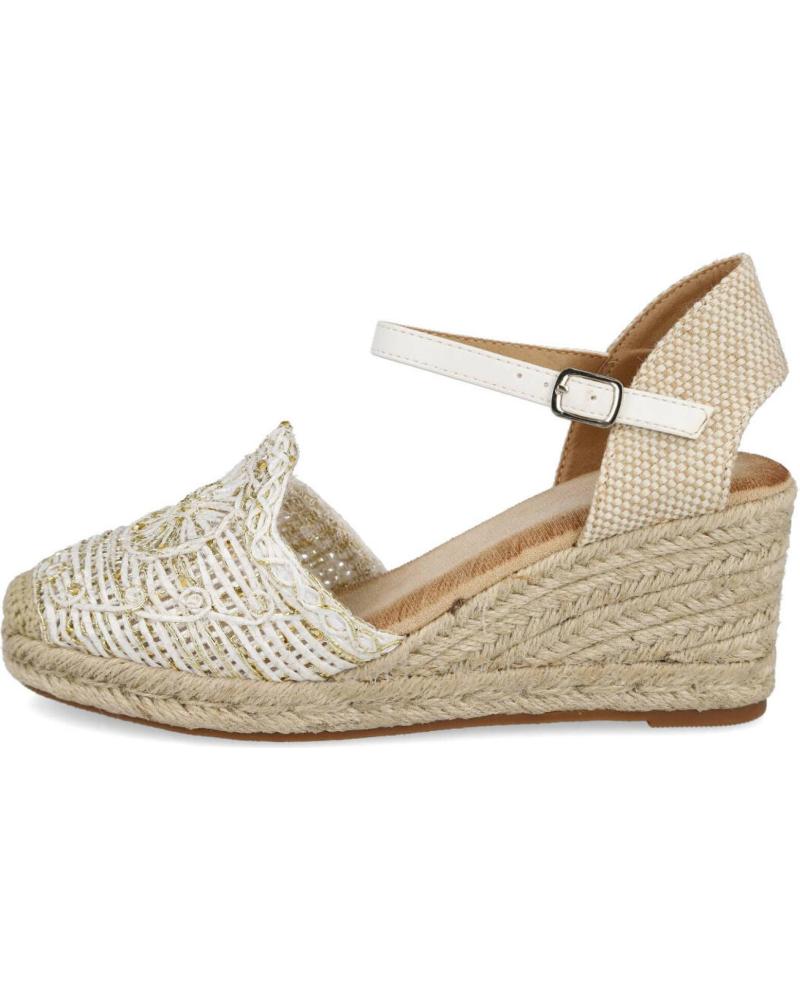 Woman Sandals L&R SHOES LR SHOES JNS-5Q44 ALPARGATAS DE CUNA PARA MUJER  BLANCO