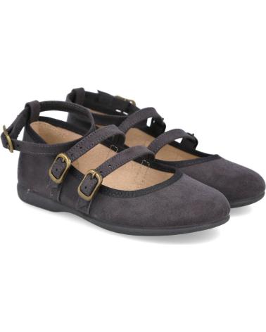 girl shoes BATILAS 104-050 MERCEDITAS CON HEBILLAS DE NINA  GRIS