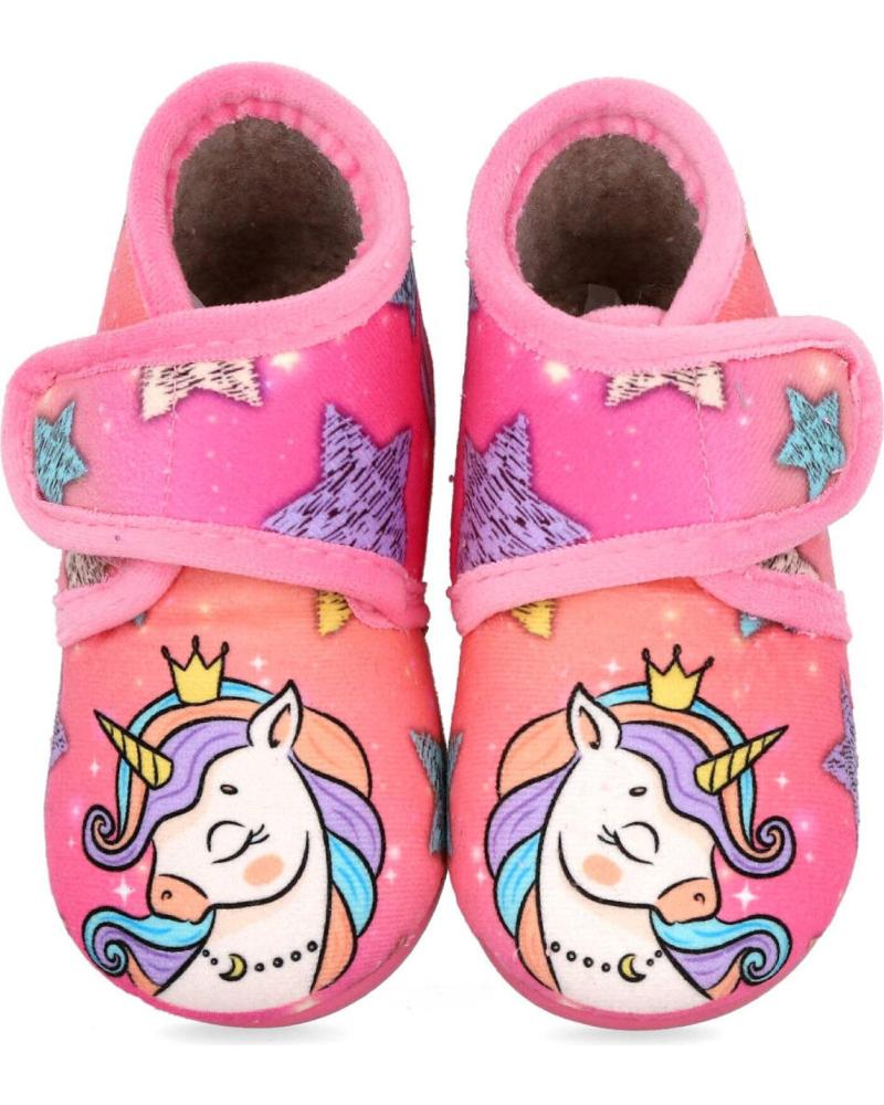 Calzado de casa L&R SHOES  de Niña NATALIA 40 ZAPATILLAS DE CASA UNICORNIO  ROSA