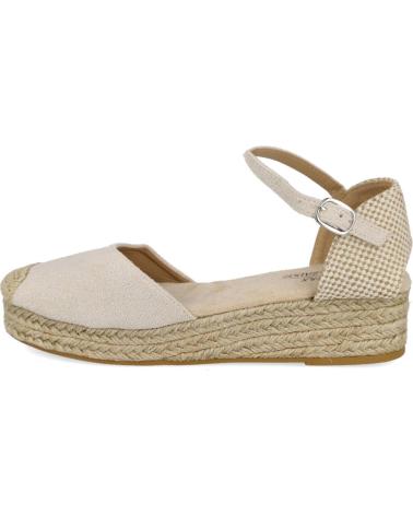 Sandali L&R SHOES  per Donna LR SHOES 4428 APARGATAS DE CUNA BAJA PARA MUJER  BEIGE