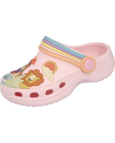 Tongs L&R SHOES  pour Fille LR SHOES SS9398 ZUECOS DE PLAYA PARA BEBE  ROSA