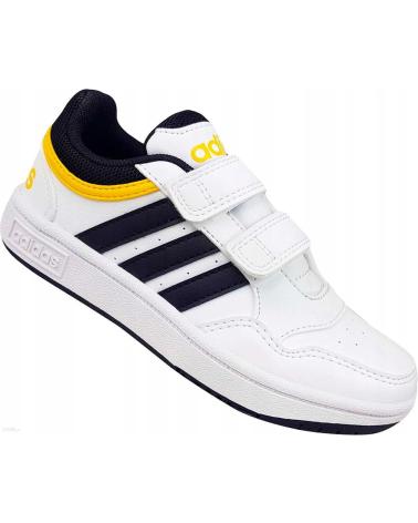 Deportivas ADIDAS  de Niño IF5316 HOOPS LIFESTYLE BASKETBALL HOOK-AND-LOOP SHOES  BLANCO