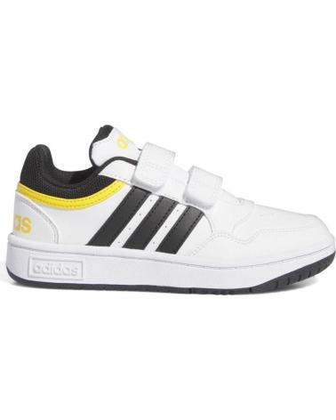 Deportivas ADIDAS  de Niño IF5316 HOOPS LIFESTYLE BASKETBALL HOOK-AND-LOOP SHOES  BLANCO