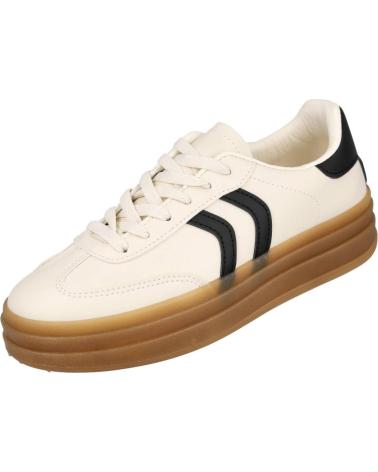 Zapatillas deporte L&R SHOES  de Mujer LR SHOES BH-2202 ZAPATILLAS CASUAL DE MUJER  BEIGE-NEGRO