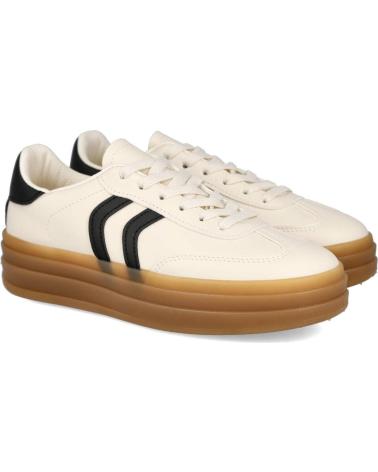 Zapatillas deporte L&R SHOES  de Mujer LR SHOES BH-2202 ZAPATILLAS CASUAL DE MUJER  BEIGE-NEGRO