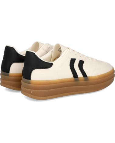 Zapatillas deporte L&R SHOES  de Mujer LR SHOES BH-2202 ZAPATILLAS CASUAL DE MUJER  BEIGE-NEGRO
