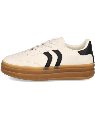 Zapatillas deporte L&R SHOES  de Mujer LR SHOES BH-2202 ZAPATILLAS CASUAL DE MUJER  BEIGE-NEGRO