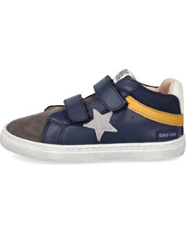 Sportif L&R SHOES  pour Garçon LR SHOES C6911-03 ZAPATILLAS CASUAL ALTAS DE NINO  GRIS-AZUL