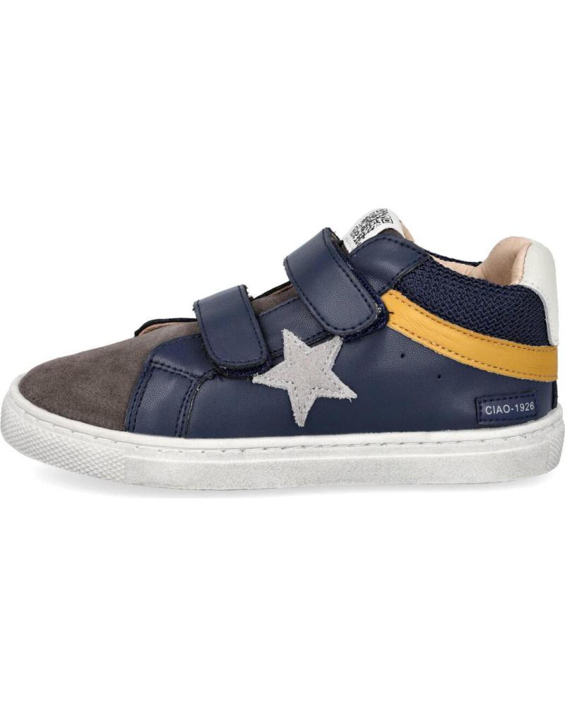 Deportivas L&R SHOES  de Niño LR SHOES C6911-03 ZAPATILLAS CASUAL ALTAS DE NINO  GRIS-AZUL