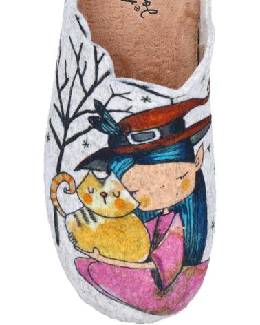 Calzado de casa VIVANT  de Mujer V-IL-C242145FIGR ZAPATILLAS DE CASA PARA MUJER  GRIS