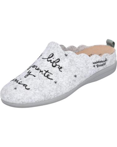 Calzado de casa VIVANT  de Mujer V-IL-C242145FIGR ZAPATILLAS DE CASA PARA MUJER  GRIS