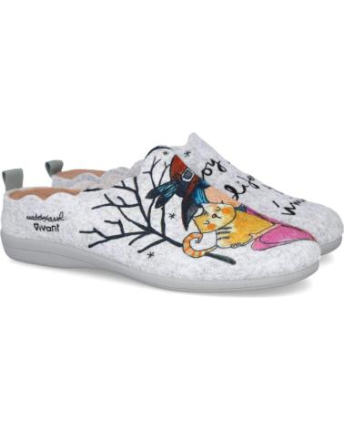 Calzado de casa VIVANT  de Mujer V-IL-C242145FIGR ZAPATILLAS DE CASA PARA MUJER  GRIS