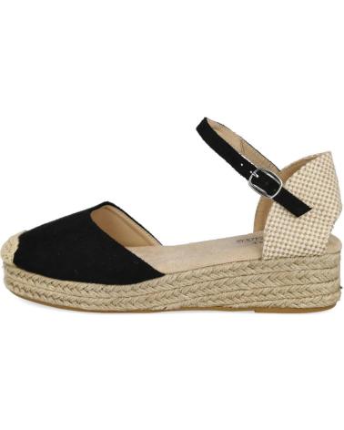 Sandali L&R SHOES  per Donna LR SHOES 4428 APARGATAS DE CUNA BAJA PARA MUJER  NEGRO