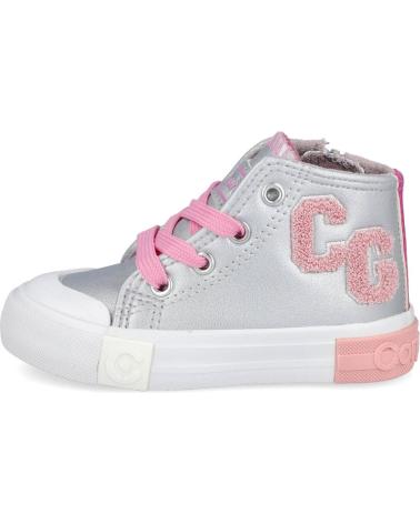 Esportes  CONGUITOS  de Menina OSSH127004 ZAPATILLAS ALTAS DE NINA  PLATA