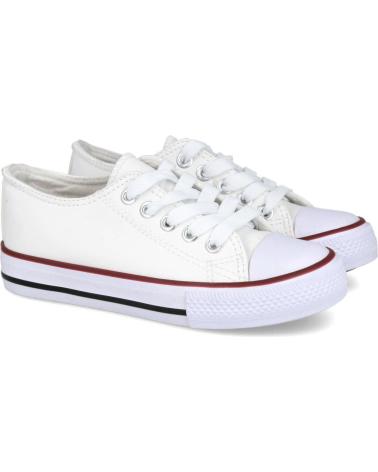 Sportif BUBBLE BOBBLE  pour Fille et Garçon BUBBLE KIDS SC830-L ZAPATILLAS DE LONA PARA NINOS  BLANCO