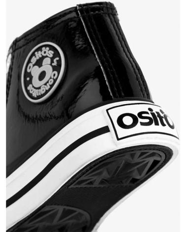 Deportivas CONGUITOS  de Niña OSSH141058 ZAPATILLAS ALTAS DE BEBE CHAROL  NEGRO